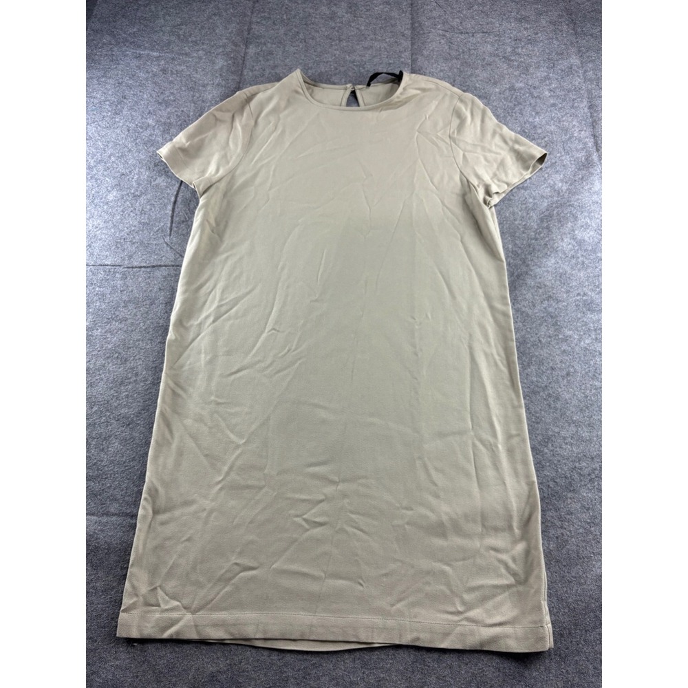 Jenni Kayne Palmer‎ Crepe T Shirt Dress Beige Shift Dress Minimalist Womens S